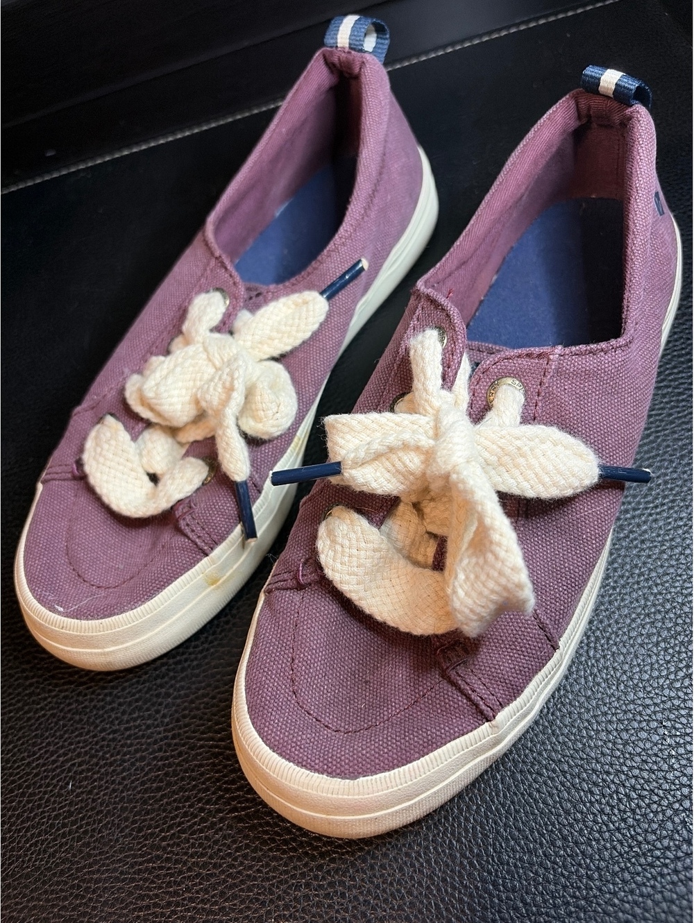 Sperry Women's Casual Slip-On Sneakers with Bow Accent Size 8